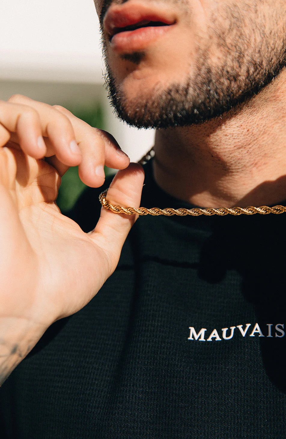 5mm rope chain in Gold - Image 3