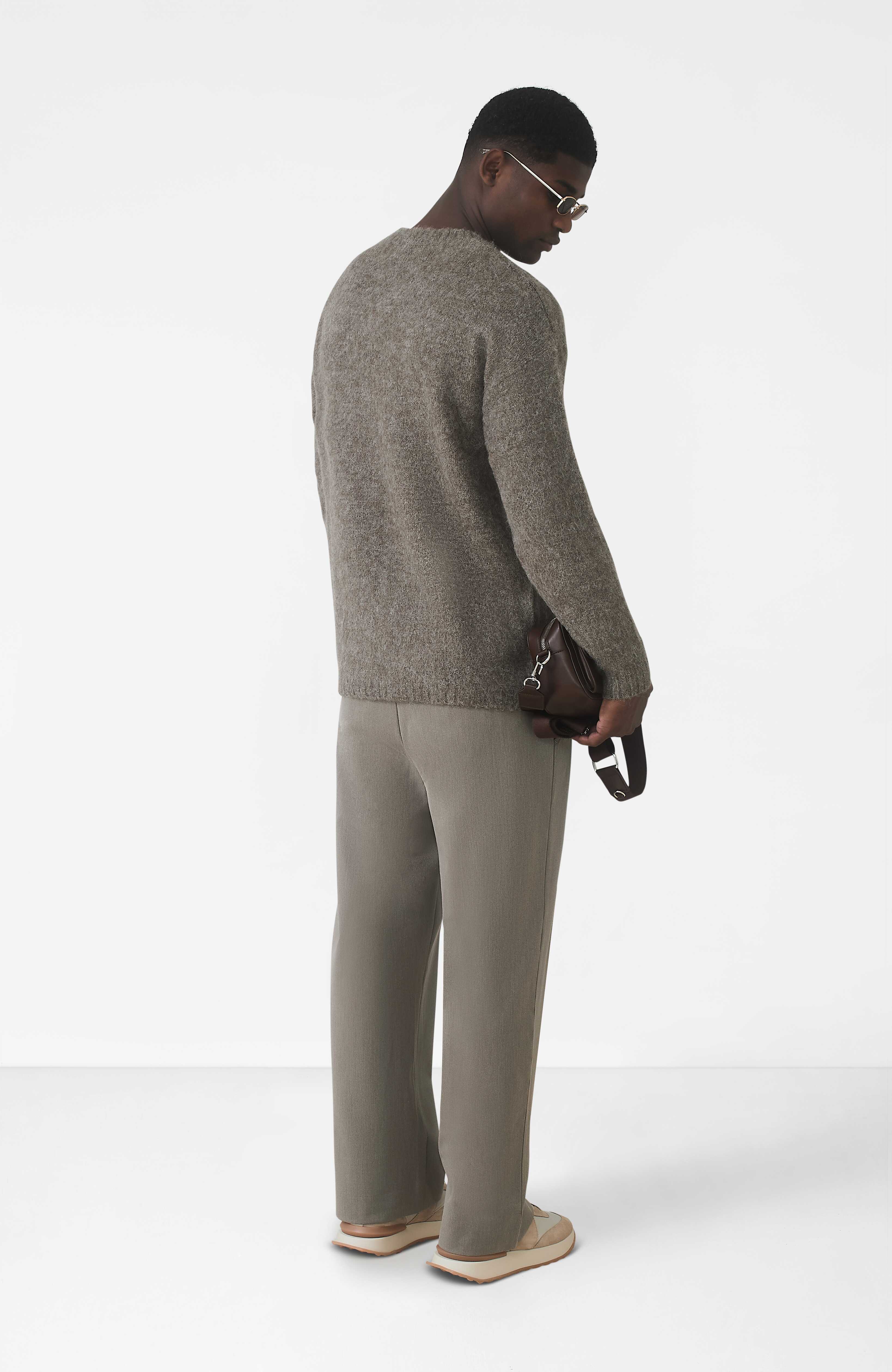 Atelier Oversized Brushed Knit Jumper in Truffle - Image 6