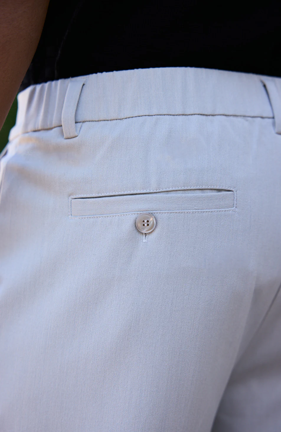 Como Relaxed Fit Pleated Tailored Trousers in Beige - Image 7