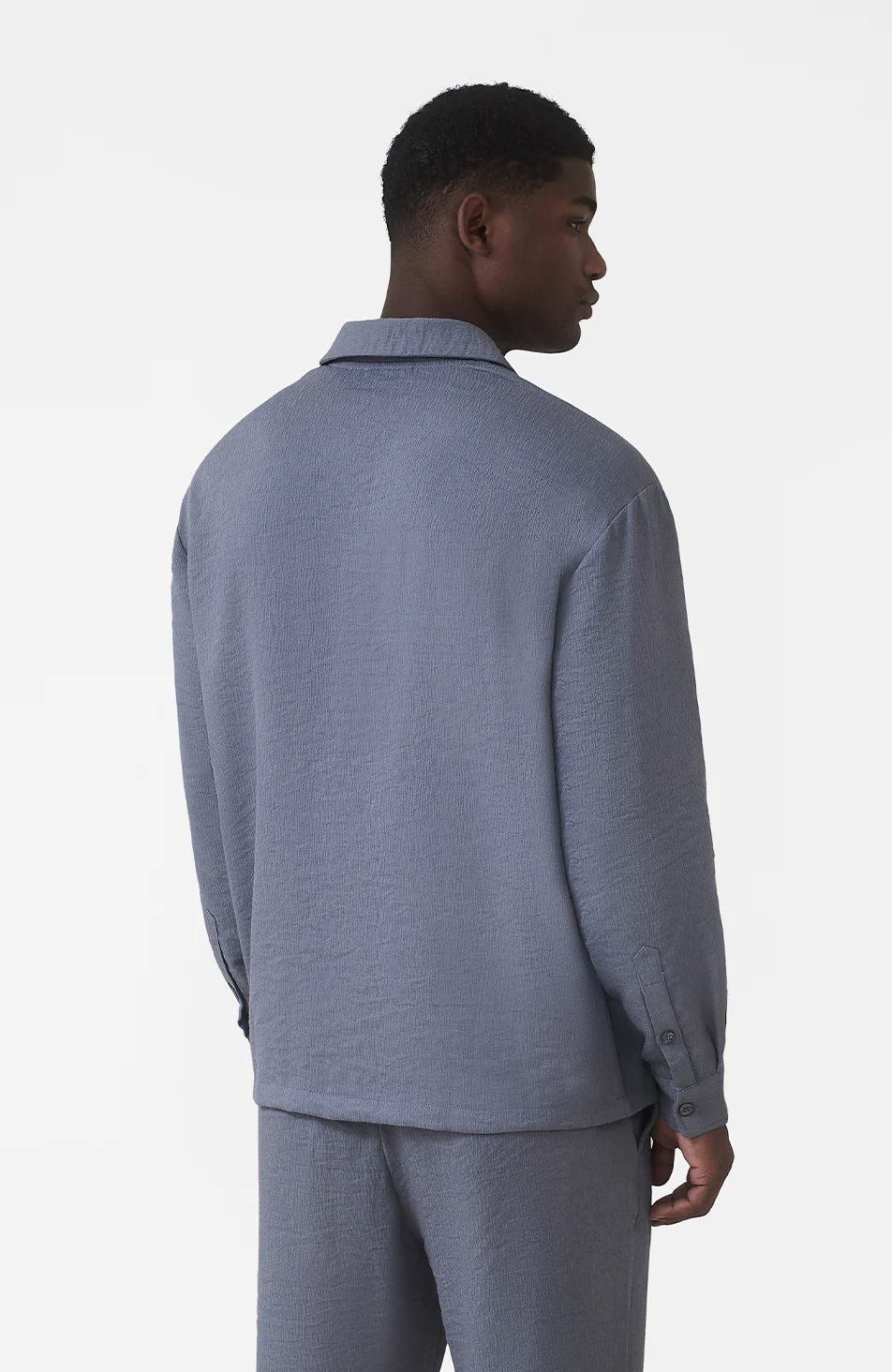 Fiorano Long Sleeve Relaxed Fit Shirt in Storm - Image 4