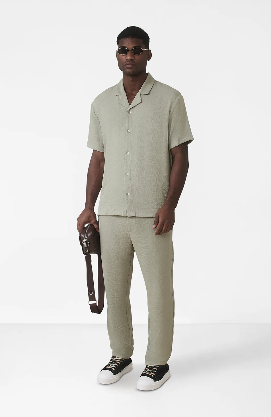 Fiorano Relaxed Fit Shirt in Sage - Image 3