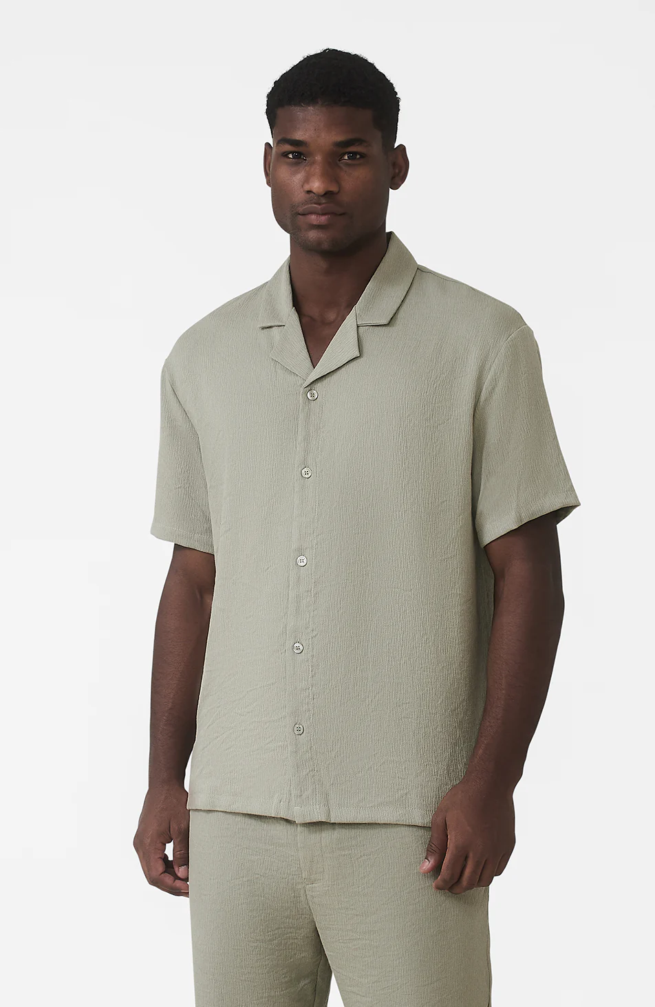 Fiorano Relaxed Fit Shirt in Sage - Image 4