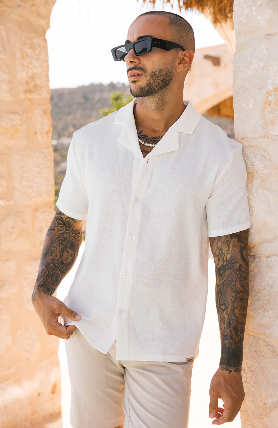 Fiorano Relaxed Fit Shirt in White - Image 6