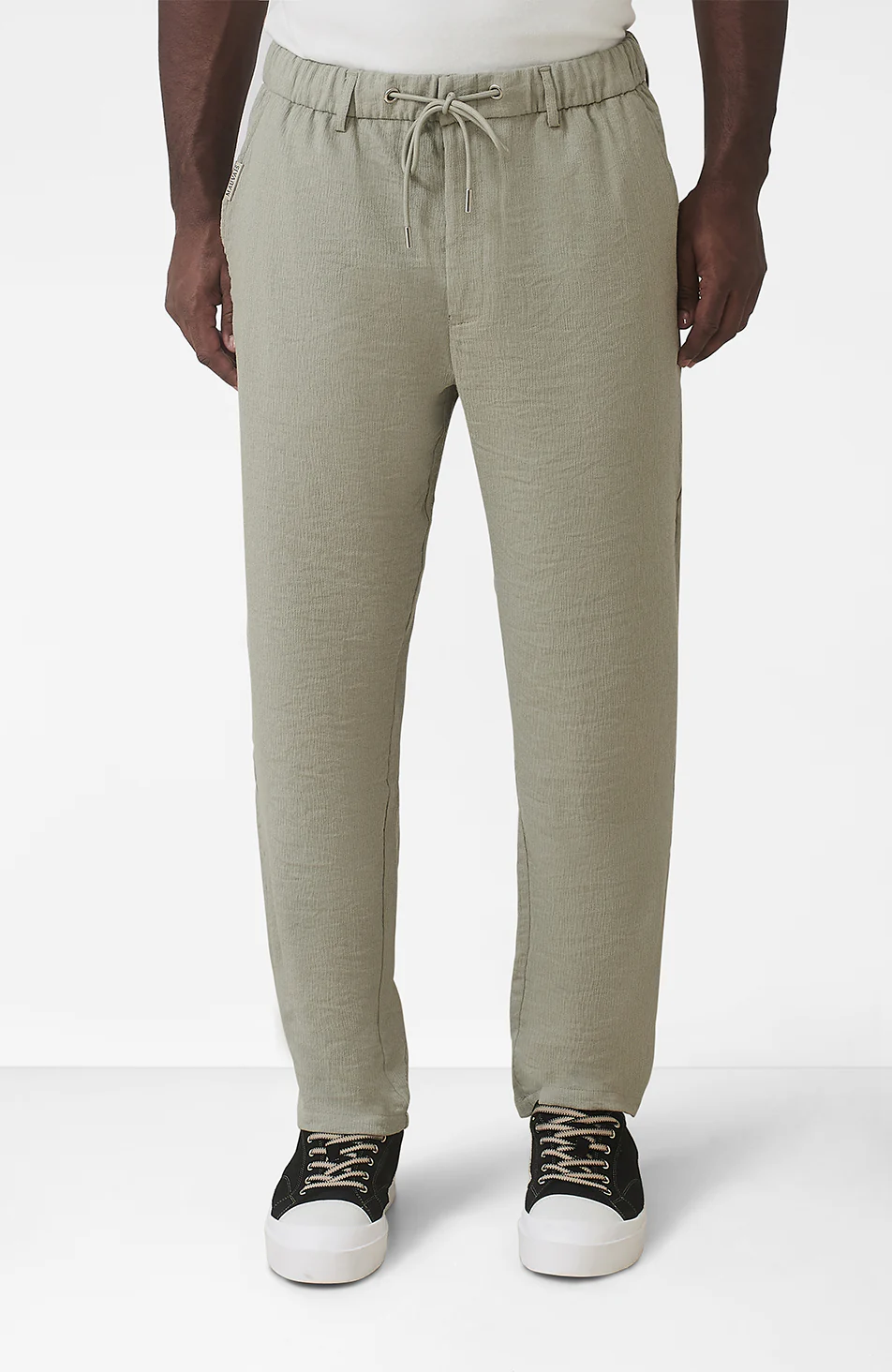 Fiorano Relaxed Fit Trousers in Sage - Image 3