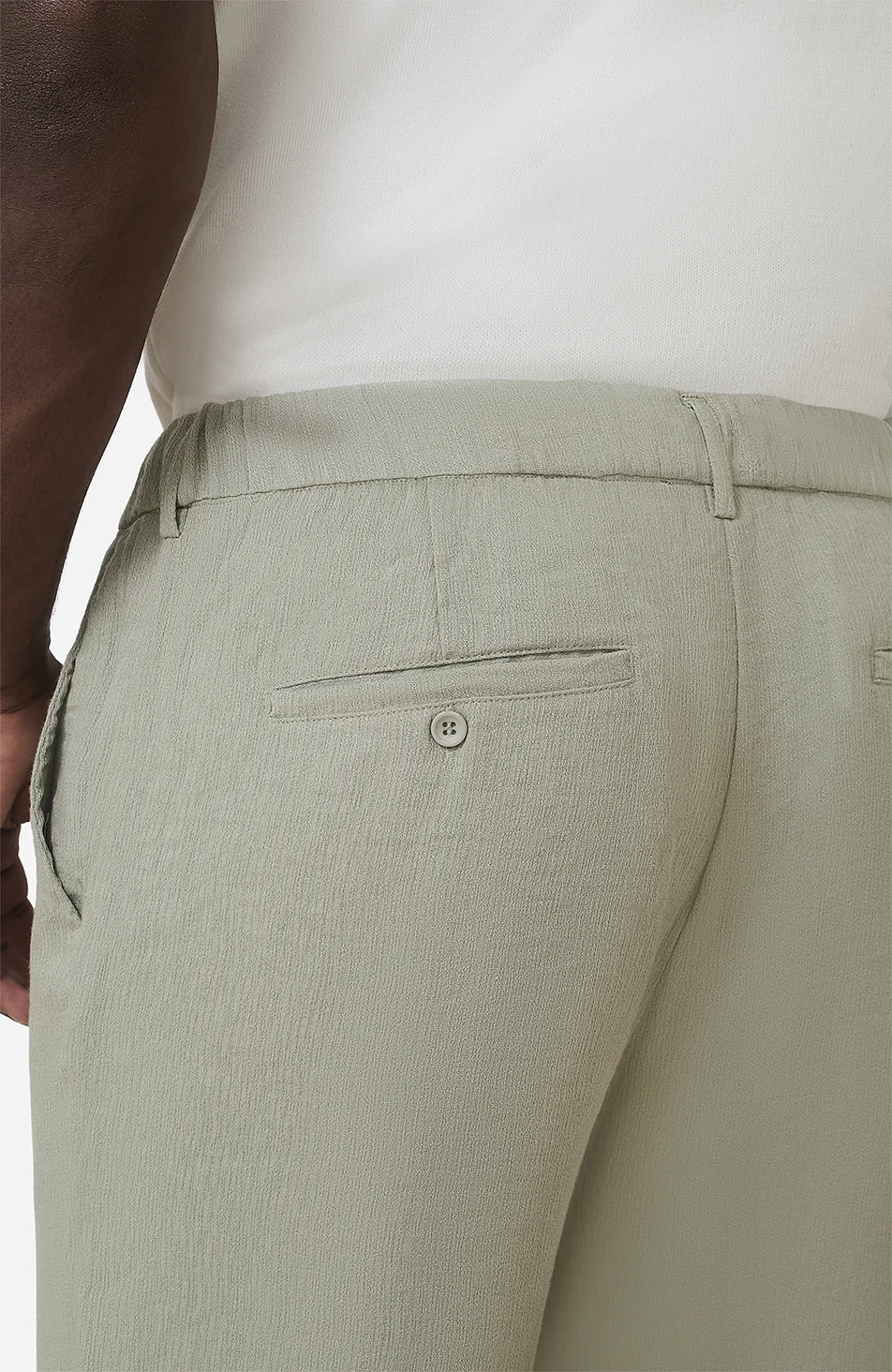 Fiorano Relaxed Fit Trousers in Sage - Image 6