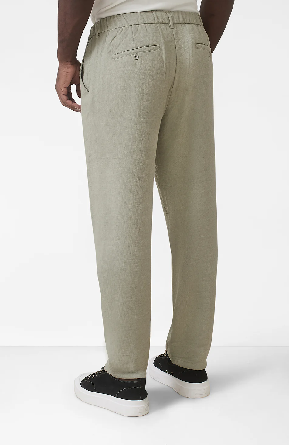 Fiorano Relaxed Fit Trousers in Sage - Image 7