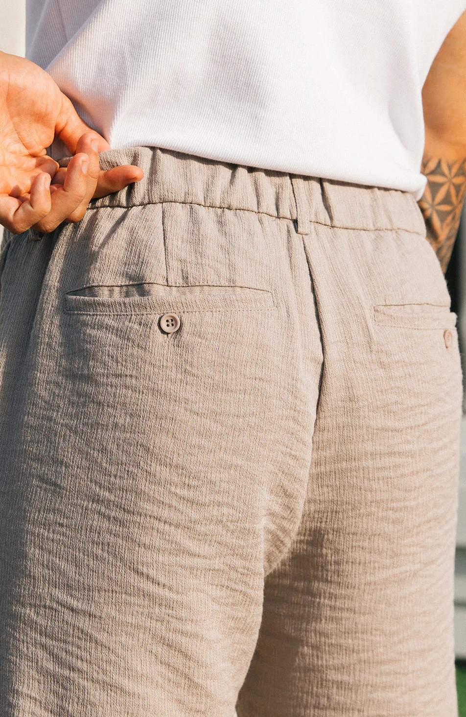 Fiorano Trousers in Taupe - Image 4