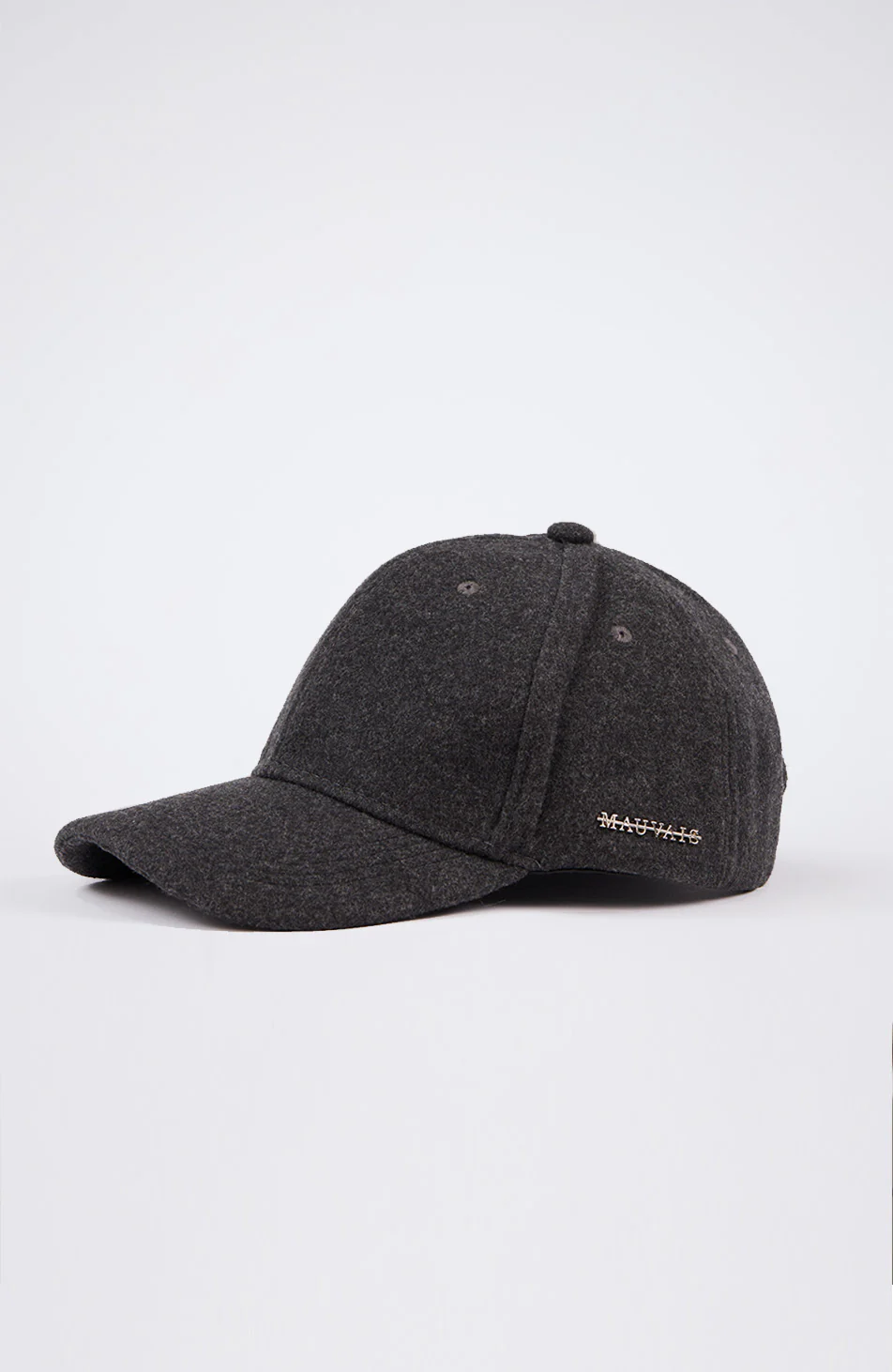 Melton Wool Cap in Dark Grey - Image 3