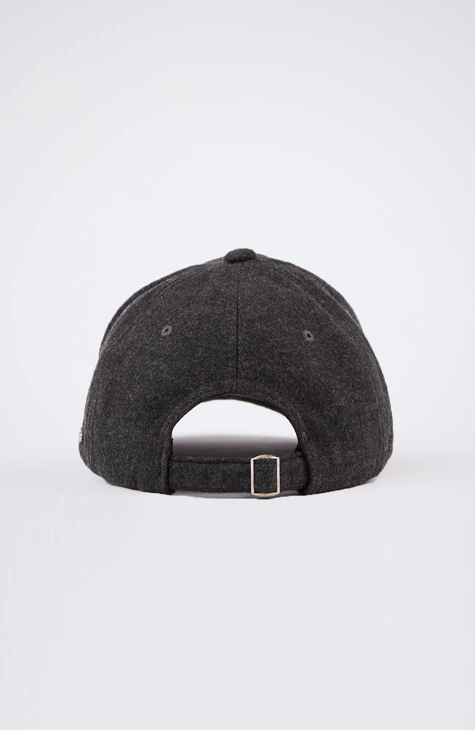 Melton Wool Cap in Dark Grey - Image 5