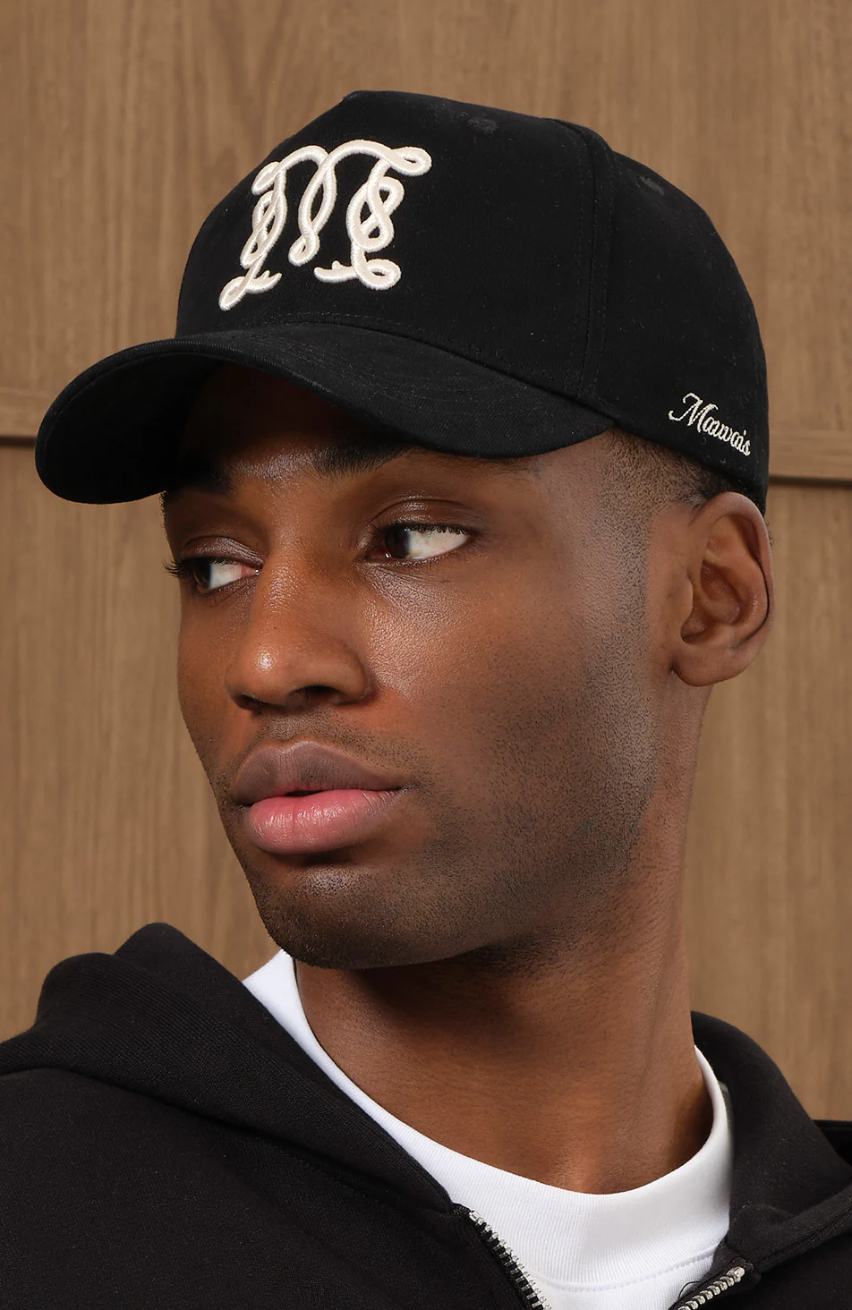 Monogram Trucker Cap in Black - Image 3