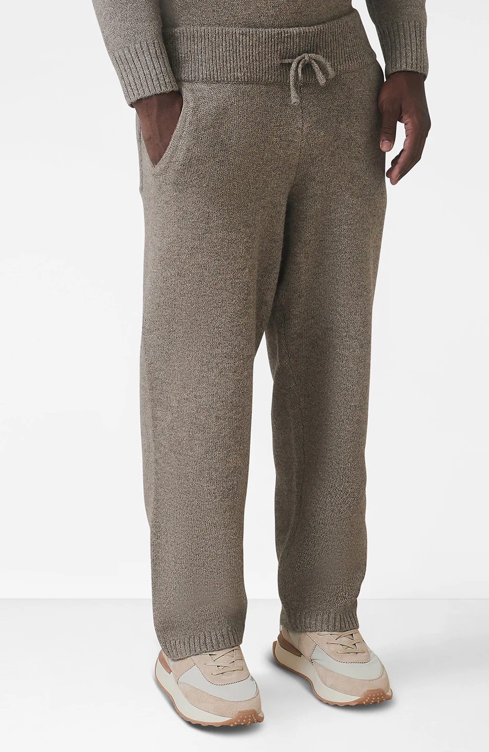 Montreux Knit Jogger in Beige - Image 4