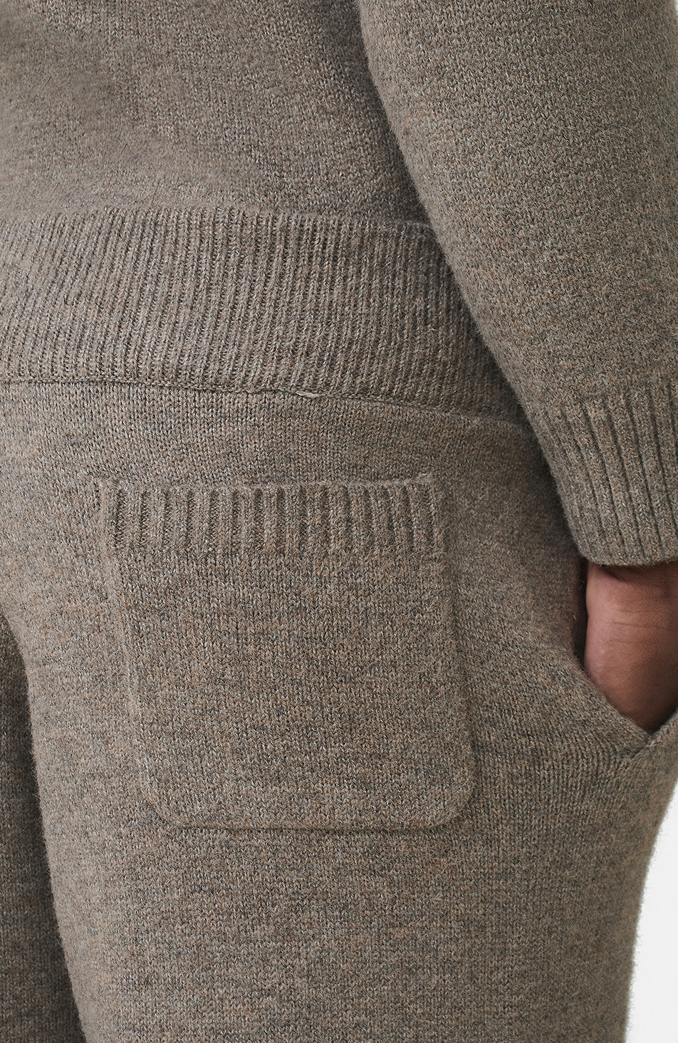 Montreux Knit Jogger in Beige - Image 6