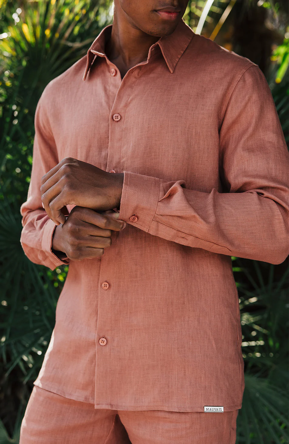 Nammos Pure Linen Tailored Shirt in Canyon - Image 5