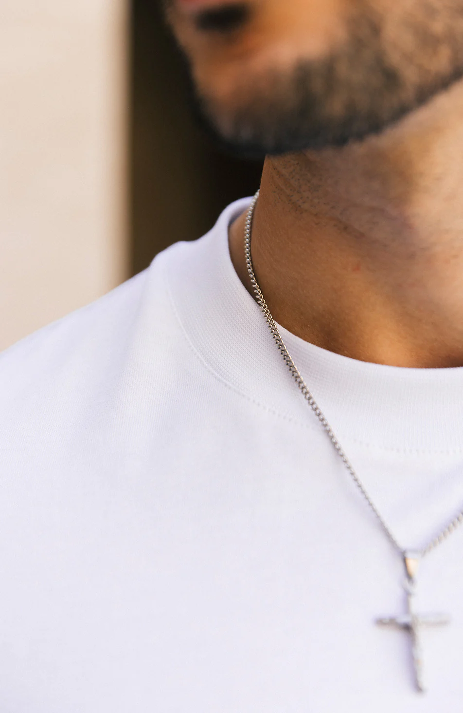 Signature Slim Tee in White - Image 3