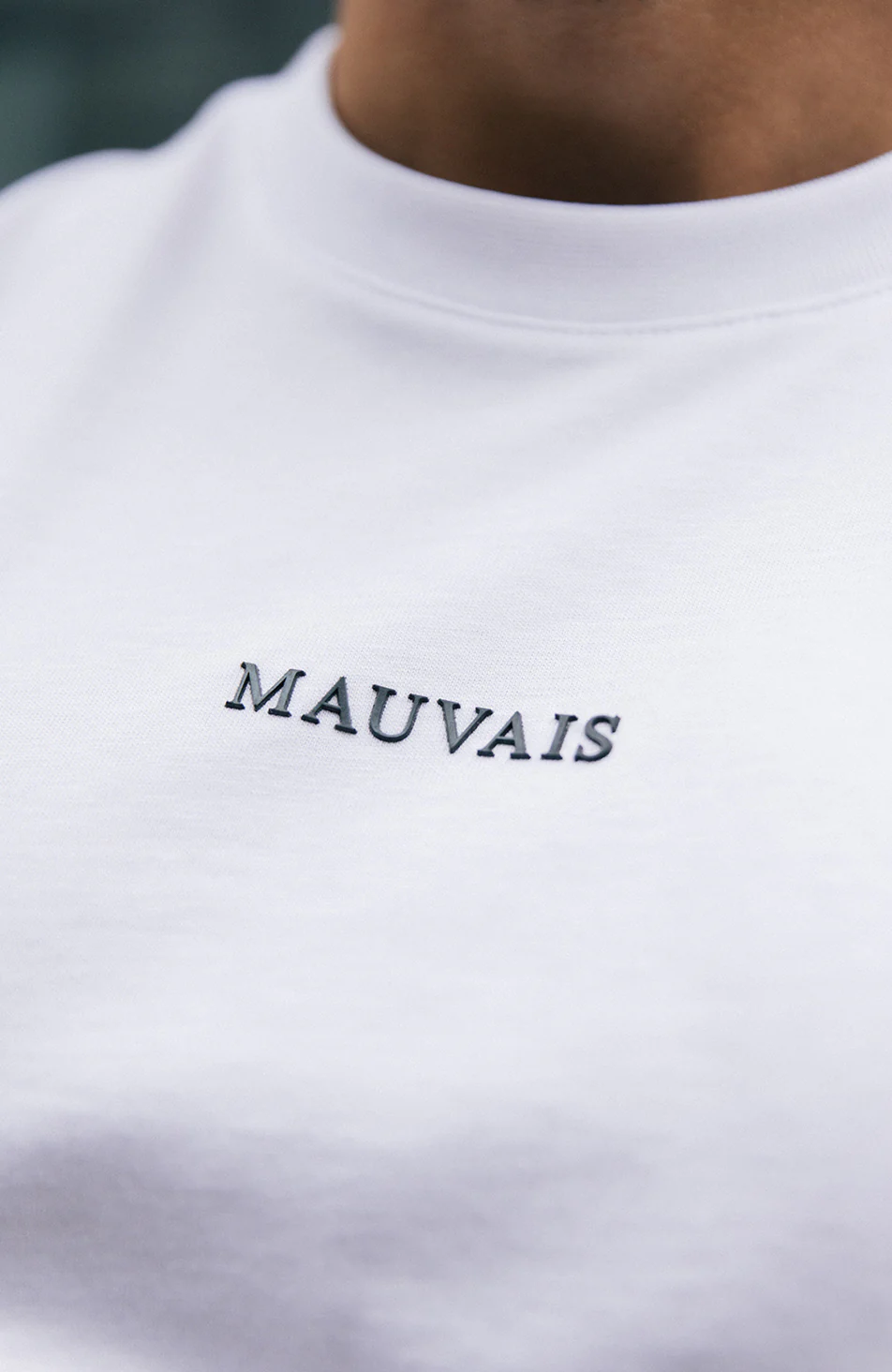 Taped Tee in White - Image 2