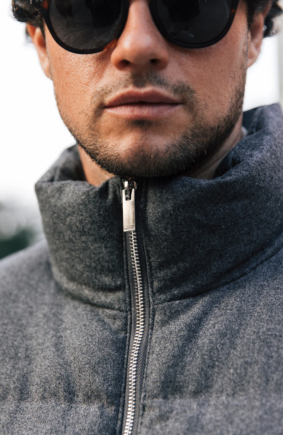 Tournelle Brushed Padded Gilet in Grey - Image 7
