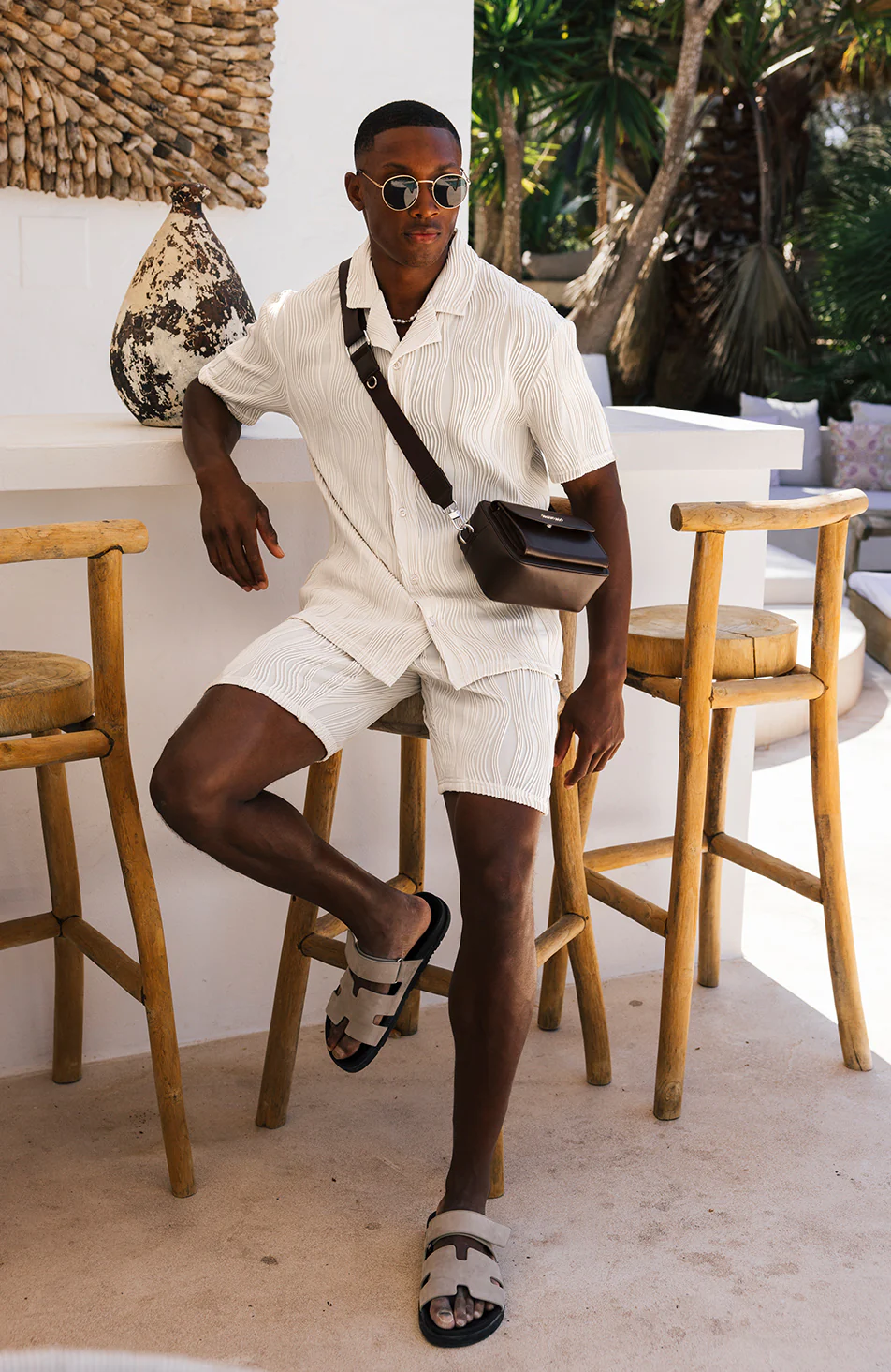 Wave Shorts in Stone - Image 6